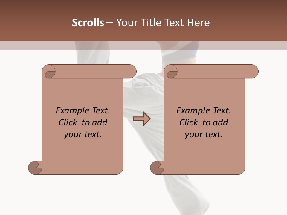 Action Woman Dancer PowerPoint Template
