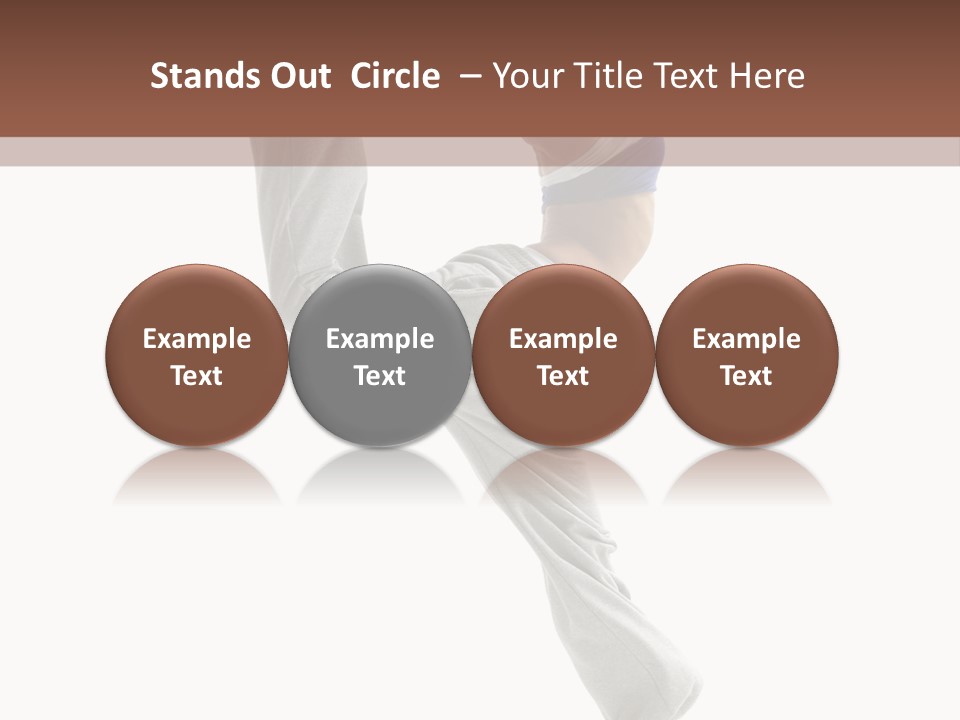 Action Woman Dancer PowerPoint Template