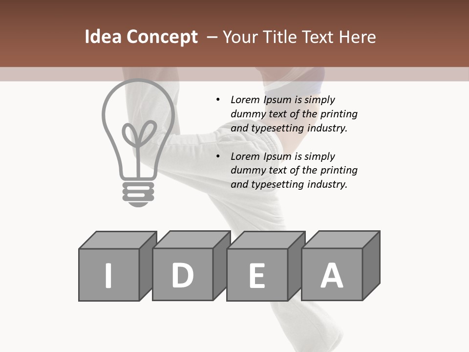 Action Woman Dancer PowerPoint Template