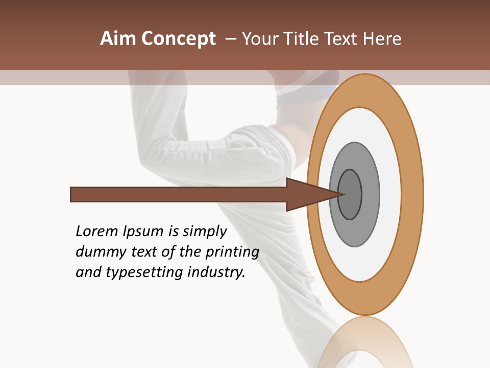 Action Woman Dancer PowerPoint Template