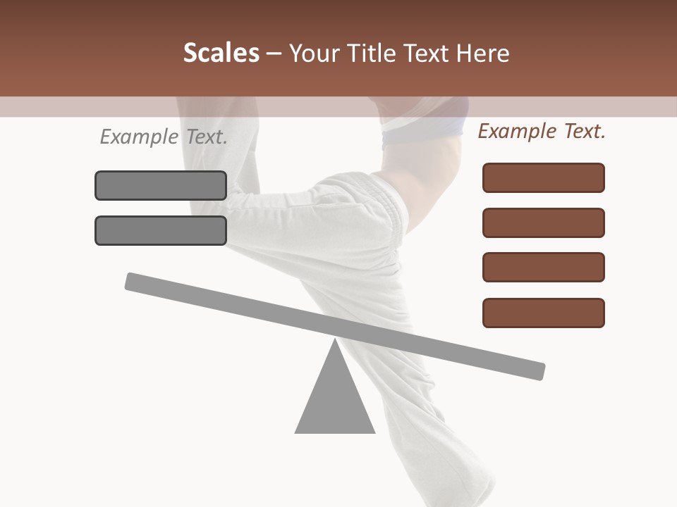 Action Woman Dancer PowerPoint Template