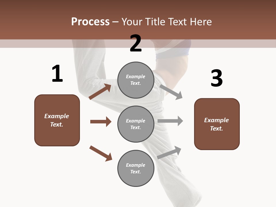 Action Woman Dancer PowerPoint Template