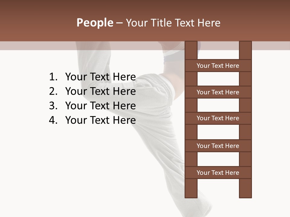Action Woman Dancer PowerPoint Template