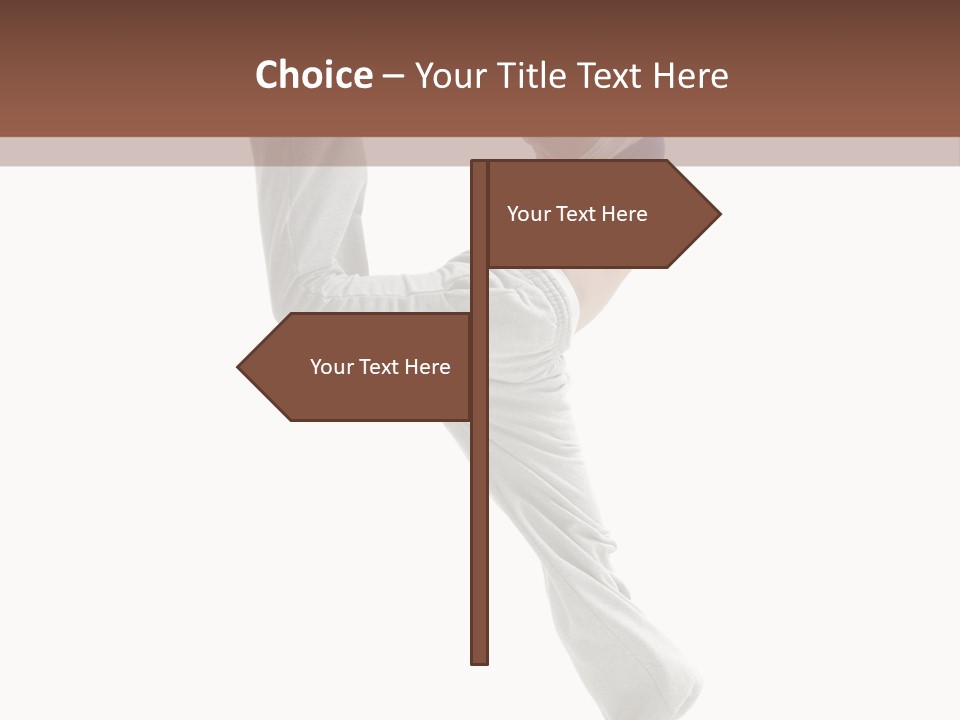 Action Woman Dancer PowerPoint Template