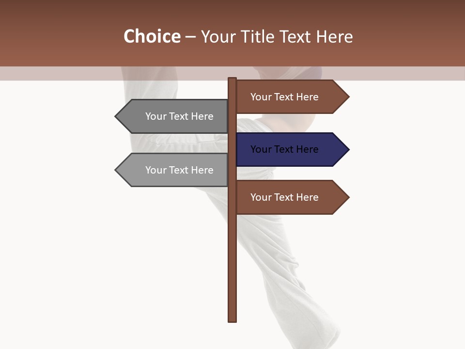 Action Woman Dancer PowerPoint Template