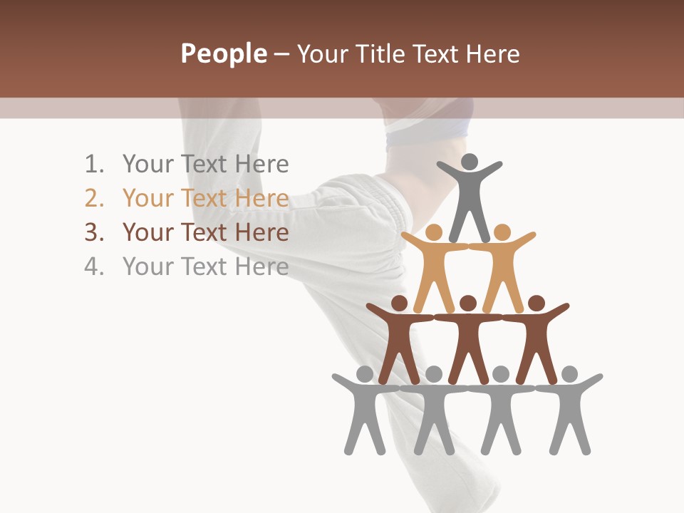 Action Woman Dancer PowerPoint Template