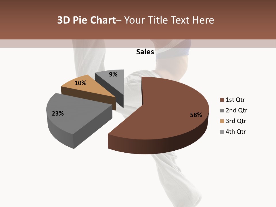 Action Woman Dancer PowerPoint Template