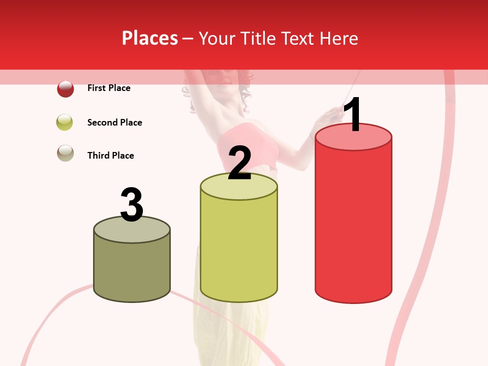 Performer Posing Young PowerPoint Template