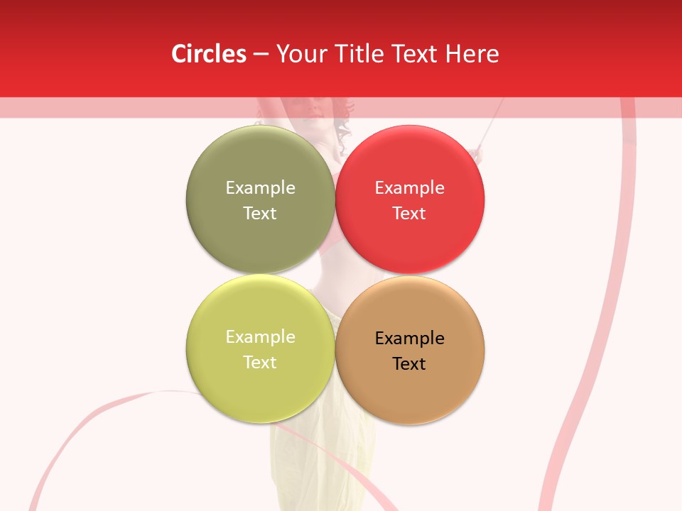 Performer Posing Young PowerPoint Template