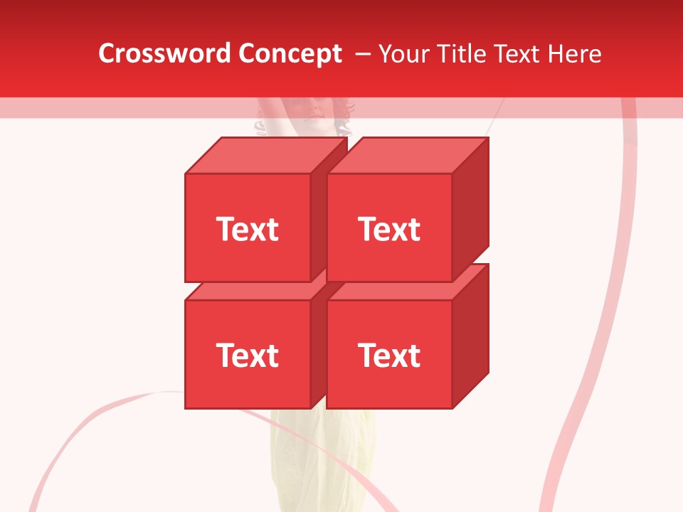 Performer Posing Young PowerPoint Template