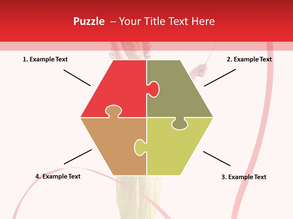 Performer Posing Young PowerPoint Template