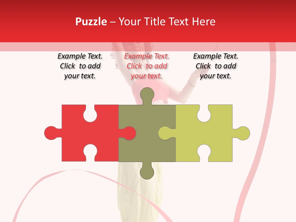 Performer Posing Young PowerPoint Template