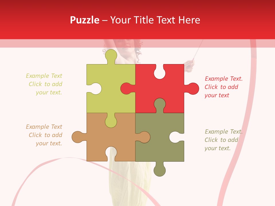 Performer Posing Young PowerPoint Template