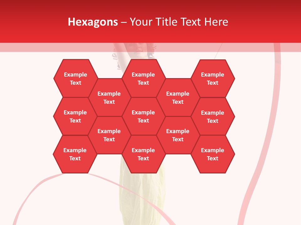 Performer Posing Young PowerPoint Template