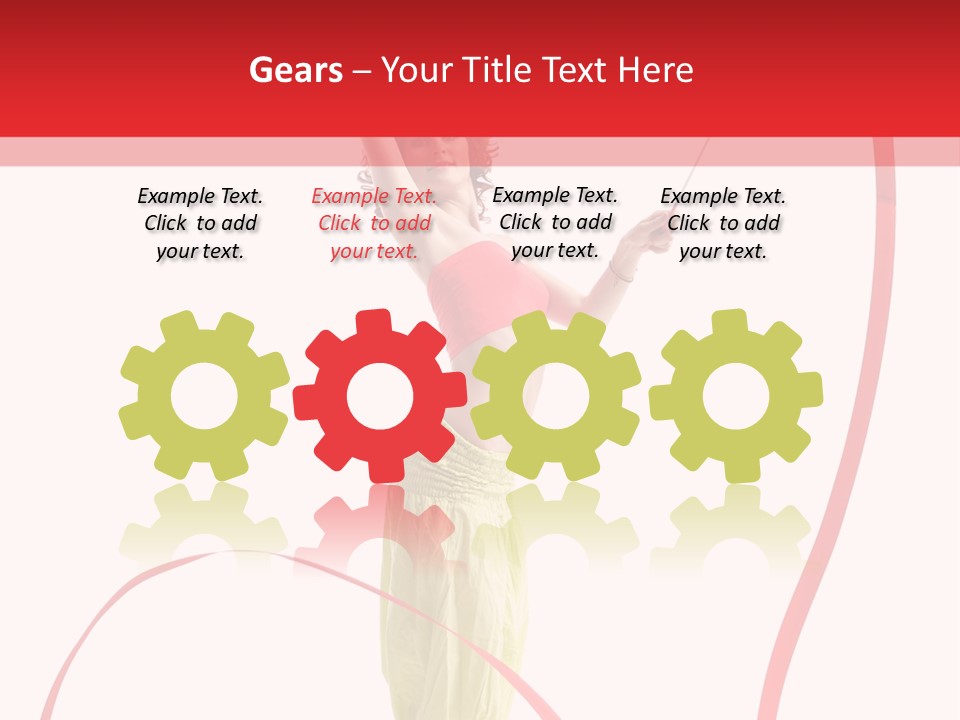 Performer Posing Young PowerPoint Template