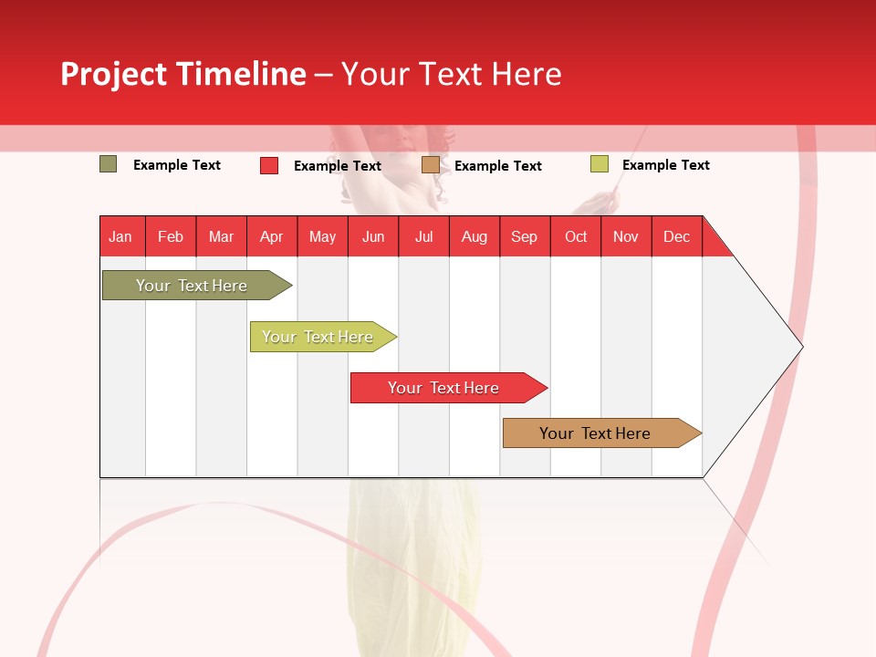 Performer Posing Young PowerPoint Template