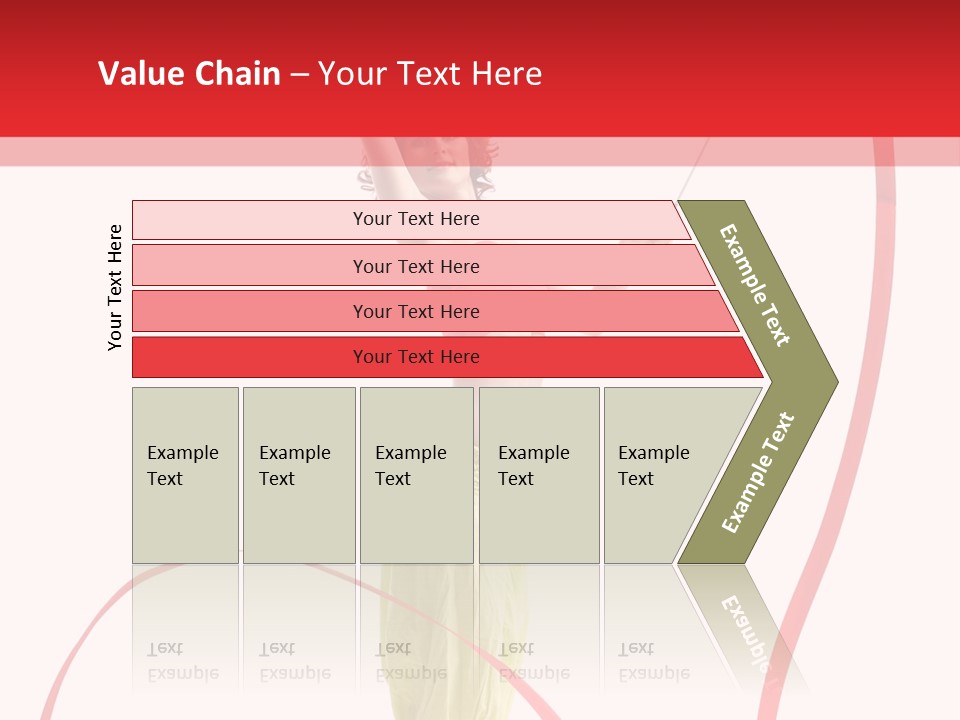 Performer Posing Young PowerPoint Template