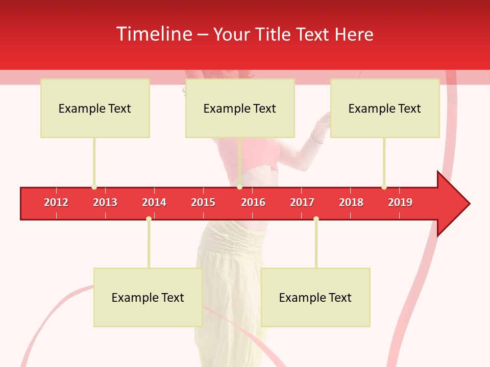 Performer Posing Young PowerPoint Template