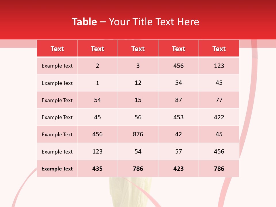 Performer Posing Young PowerPoint Template