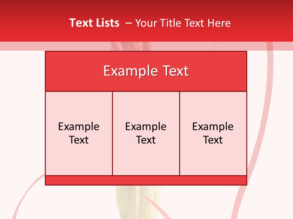 Performer Posing Young PowerPoint Template