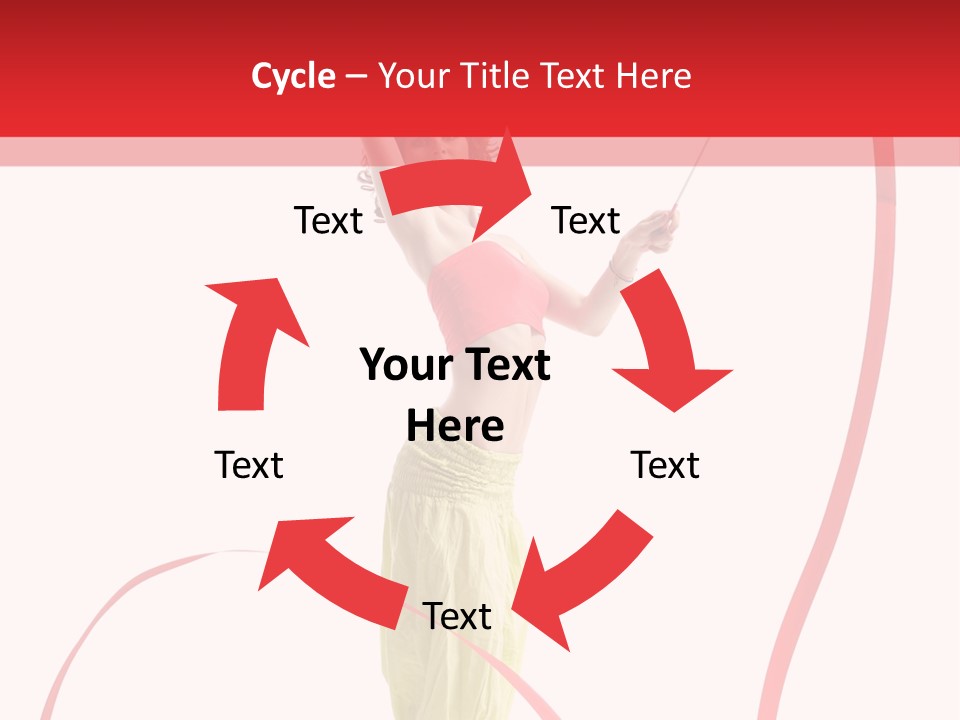 Performer Posing Young PowerPoint Template