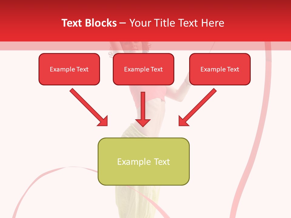 Performer Posing Young PowerPoint Template
