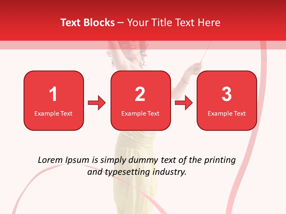Performer Posing Young PowerPoint Template