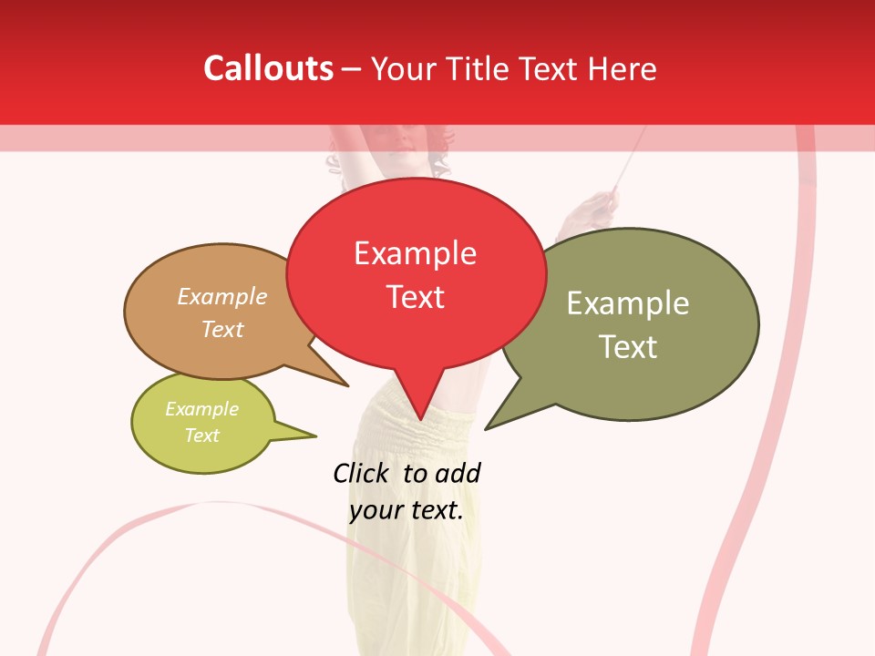 Performer Posing Young PowerPoint Template