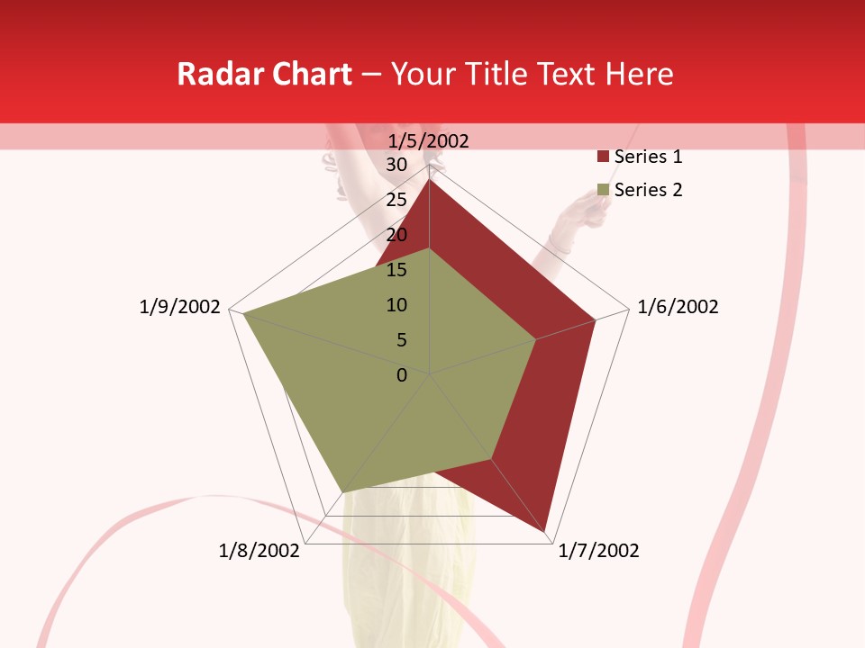 Performer Posing Young PowerPoint Template