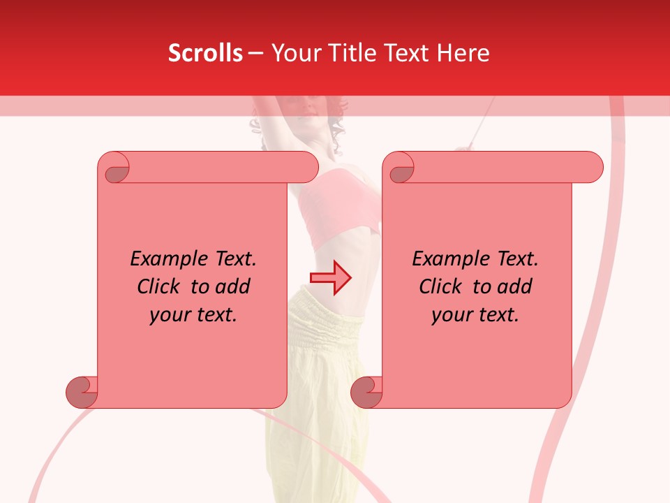 Performer Posing Young PowerPoint Template