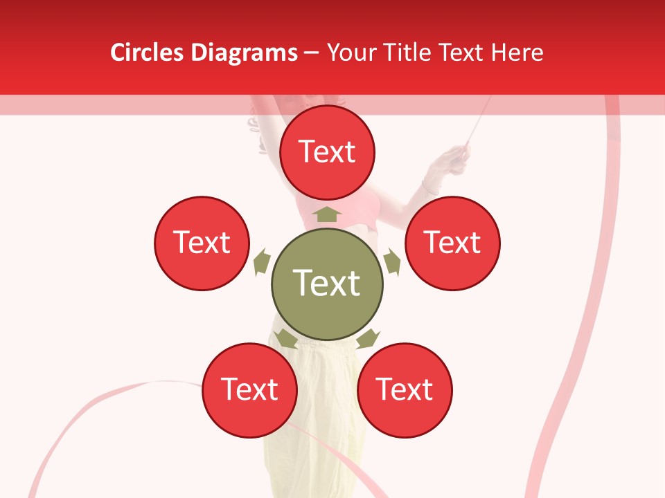 Performer Posing Young PowerPoint Template