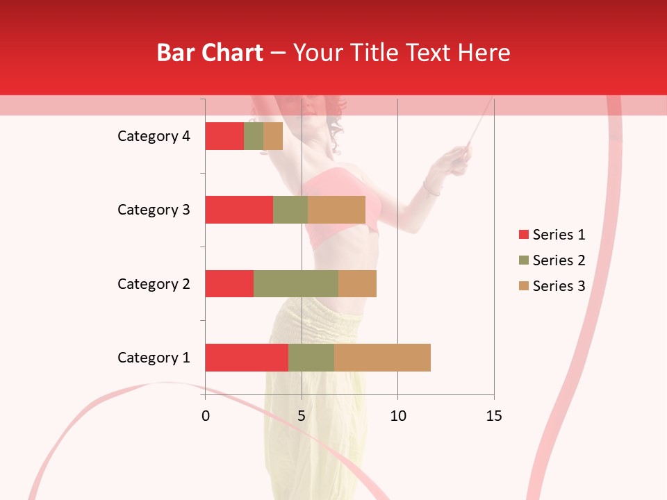 Performer Posing Young PowerPoint Template