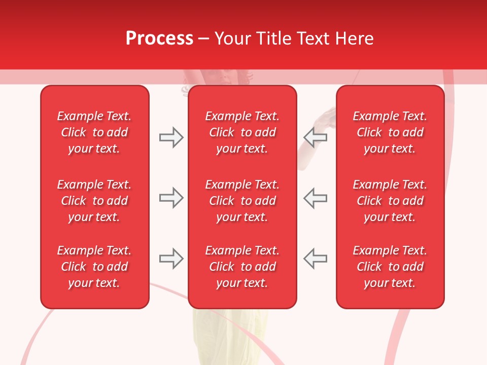 Performer Posing Young PowerPoint Template