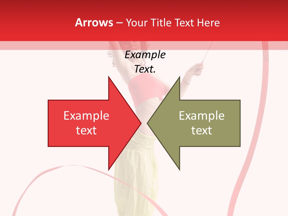 Performer Posing Young PowerPoint Template