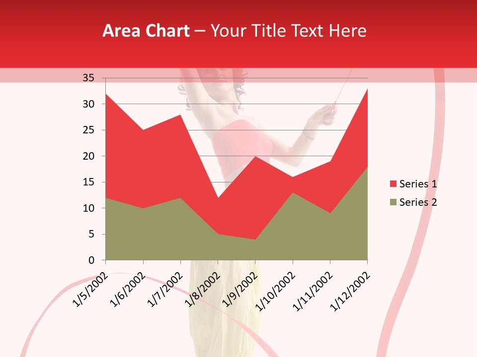 Performer Posing Young PowerPoint Template