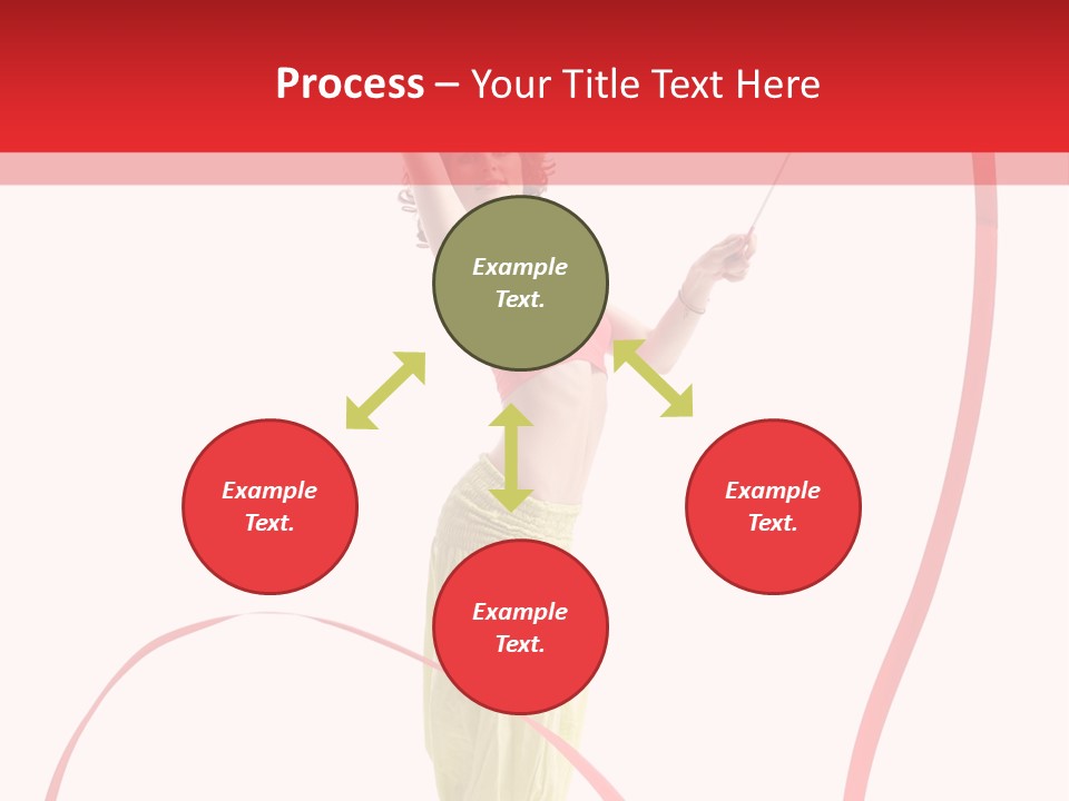 Performer Posing Young PowerPoint Template