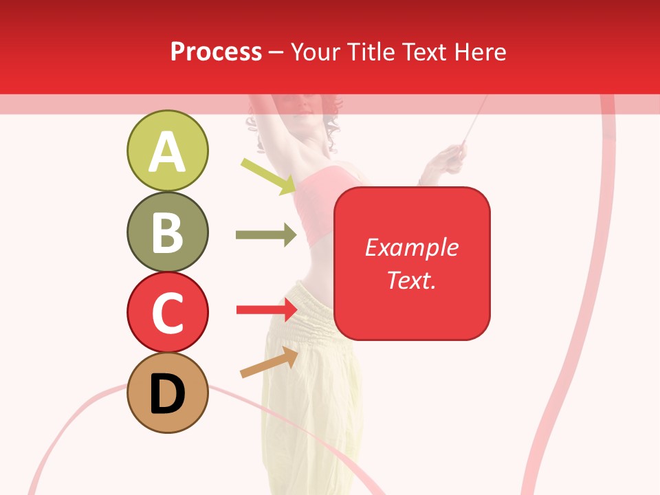 Performer Posing Young PowerPoint Template