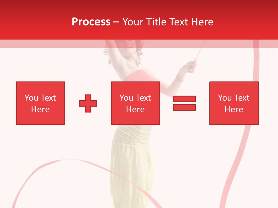 Performer Posing Young PowerPoint Template