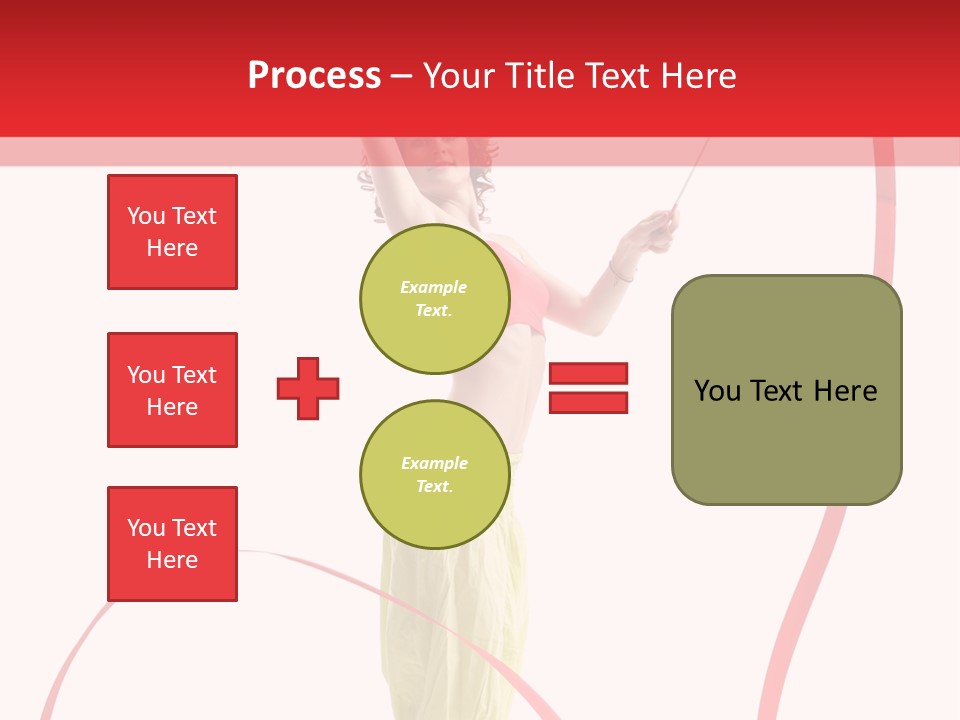 Performer Posing Young PowerPoint Template