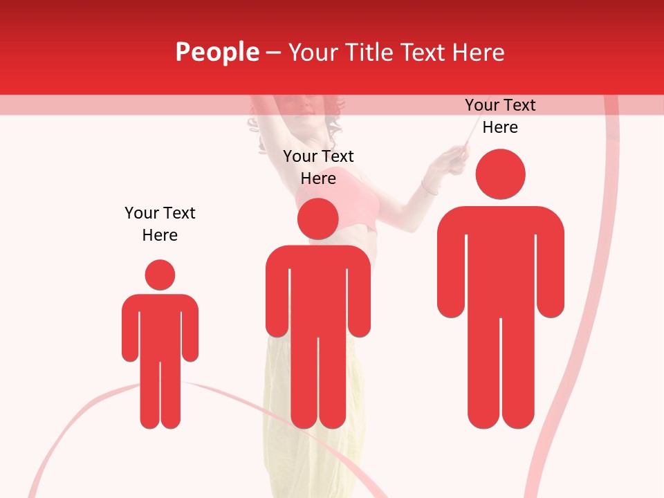 Performer Posing Young PowerPoint Template