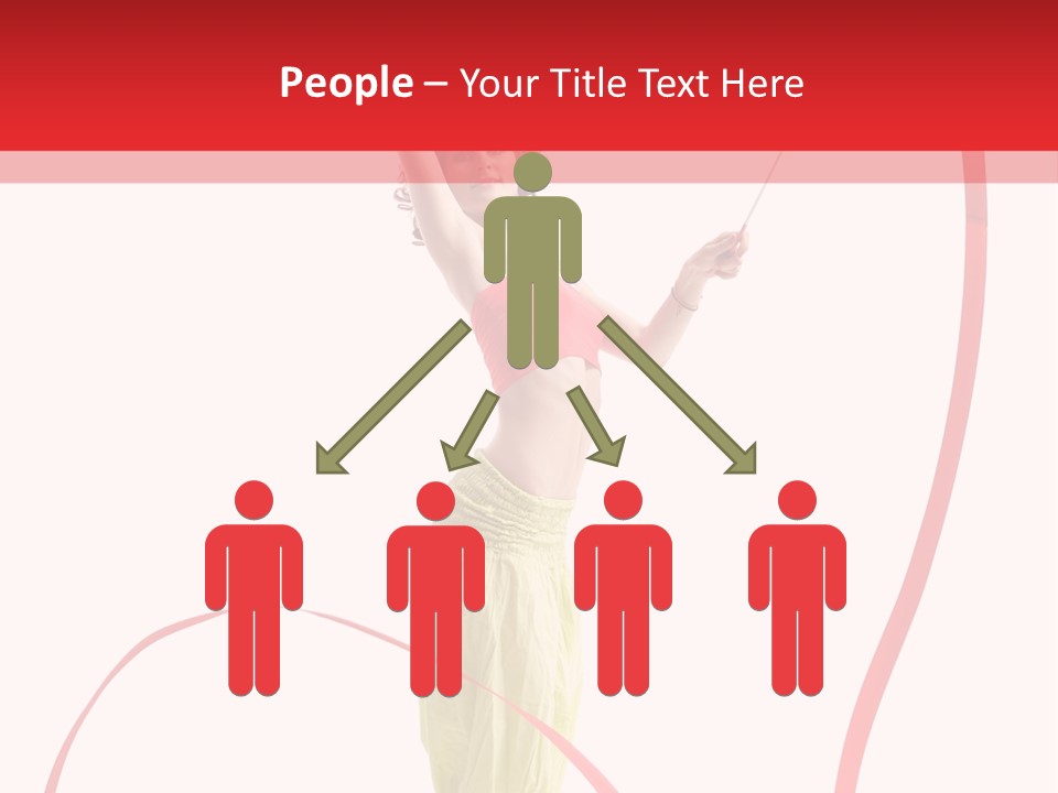 Performer Posing Young PowerPoint Template