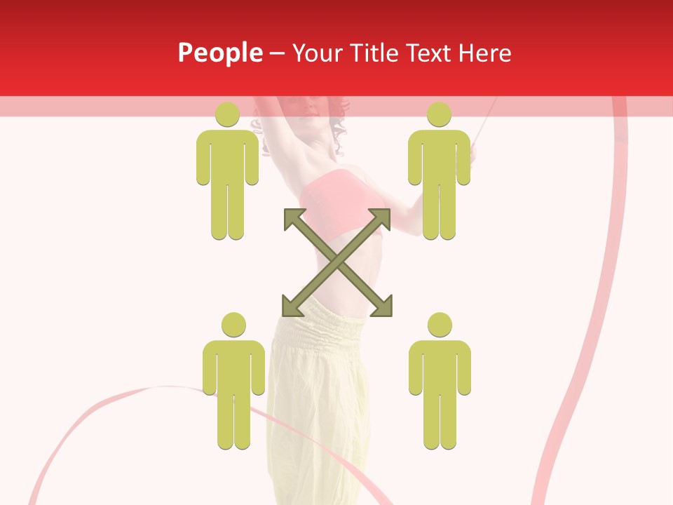 Performer Posing Young PowerPoint Template