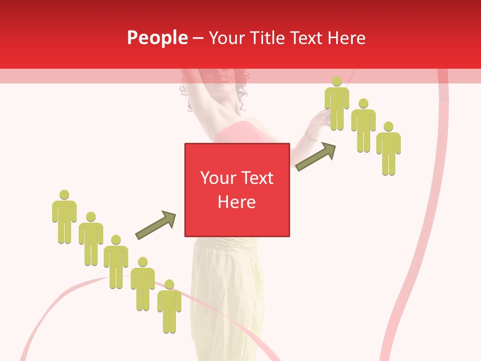 Performer Posing Young PowerPoint Template