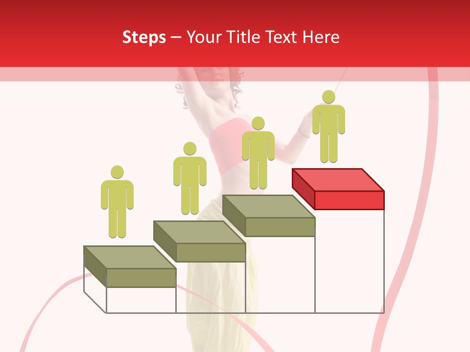 Performer Posing Young PowerPoint Template