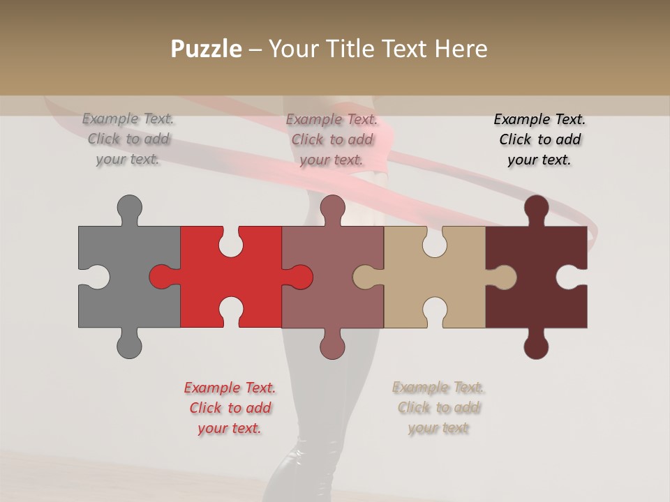 Aerobics Posing Lady PowerPoint Template