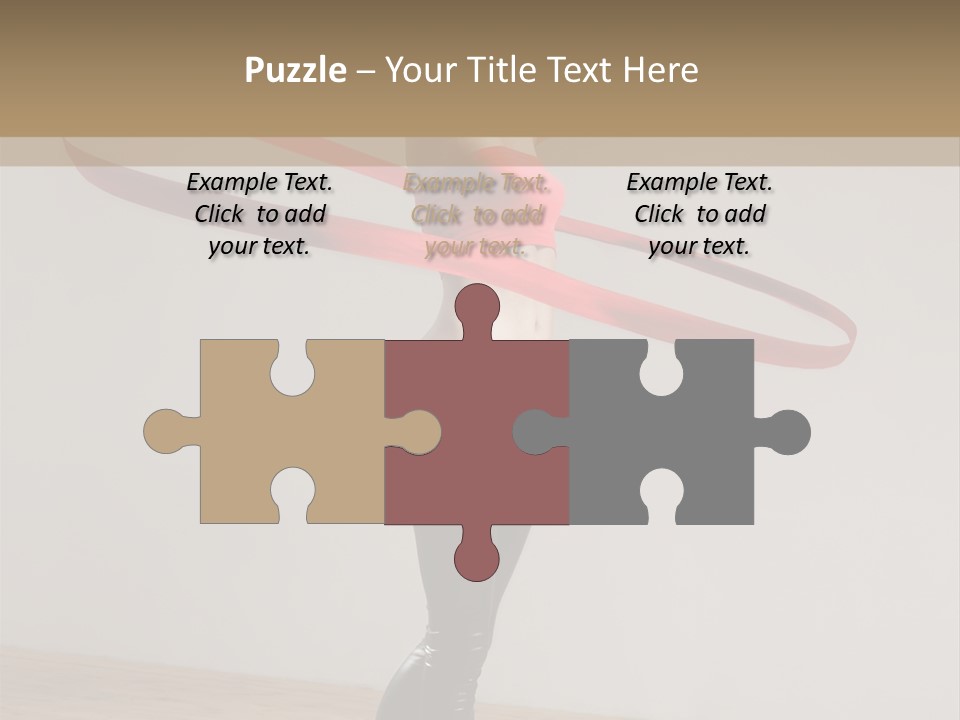 Aerobics Posing Lady PowerPoint Template