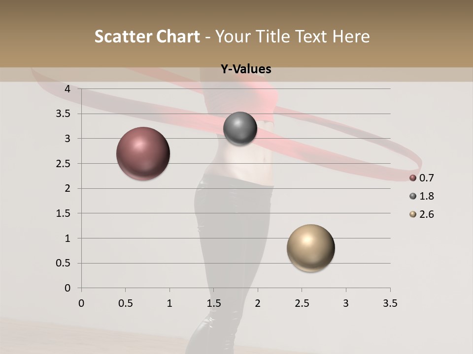 Aerobics Posing Lady PowerPoint Template