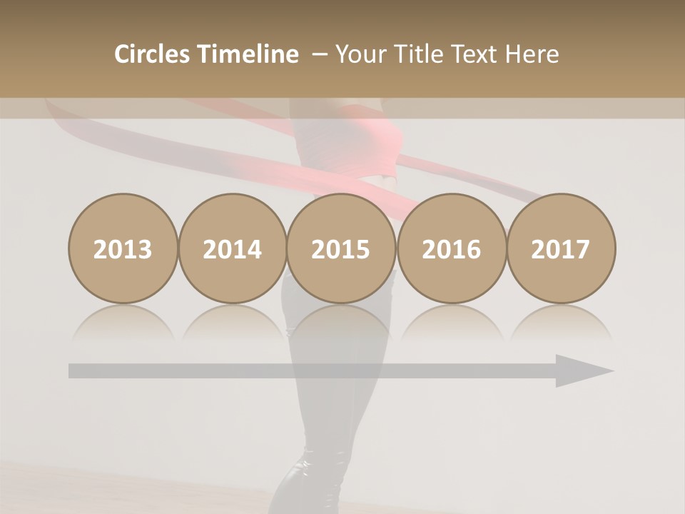 Aerobics Posing Lady PowerPoint Template