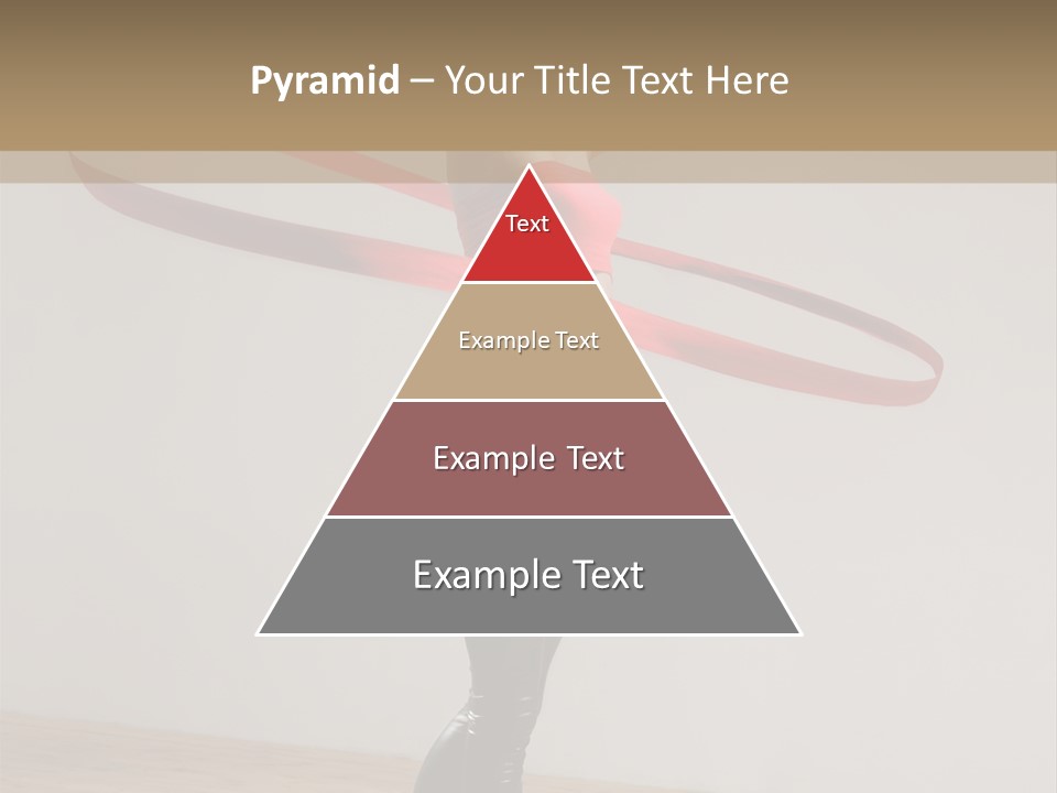 Aerobics Posing Lady PowerPoint Template