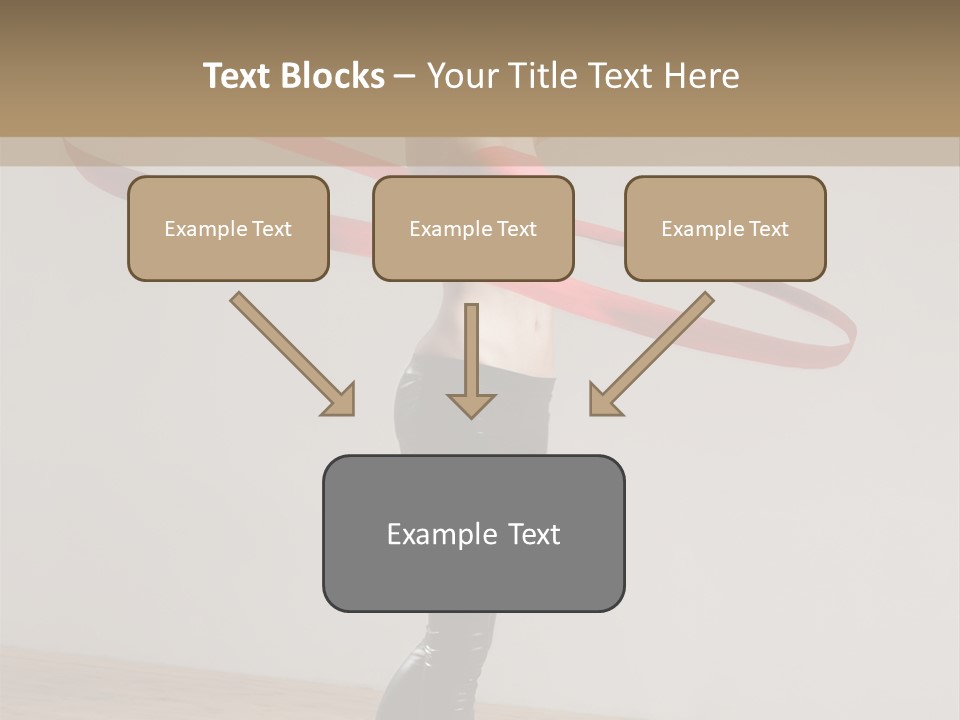 Aerobics Posing Lady PowerPoint Template